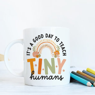 Retro-Boho-Zitat für Vorschullehrer Kaffeetasse