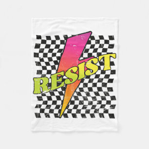 Retro Bold Resist Fleecedecke