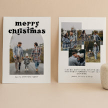 Retro Bold Typografy Christmas Arch Foto