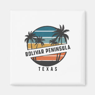 Retro Bolivar Halbinsel Texas Surfbrett Surfen Magnet