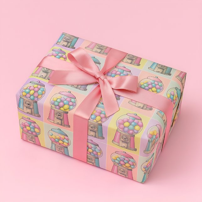 Retro-Bonbonautomat  Geschenkpapier (Von Creator hochgeladen)