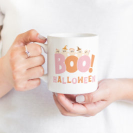 Retro Boo Halloween Cool Niedlich Moderne Kaffeetasse