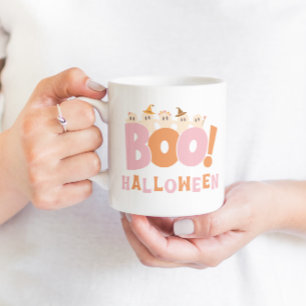 Retro Boo Halloween Cool Niedlich Moderne Kaffeetasse