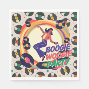 Retro Boogie Woogie Party Paper Serviette