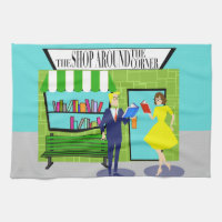 Retro Book Lovers Küchentücher