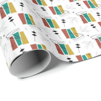 Retro-Boom-Keil Geschenkpapier