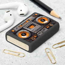 Retro Boombox Cassette Zippo Lighter