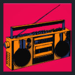 Retro Boombox Foto Erweiterung Pop-Art-Poster<br><div class="desc">Retro 80er/90s Boombox Radio Foto Erweiterung Pop-Art Poster</div>
