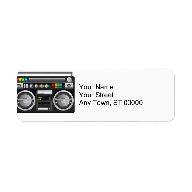 Retro-Boombox-Ghetto-Blaster-Grafik (Vorne)