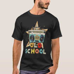 Retro Boombox Hip Hop Musik der alten Schule T-Shirt