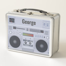 Retro Boombox Kassettenrekorder Metall Brotdose