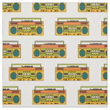 Retro-Boombox-Muster