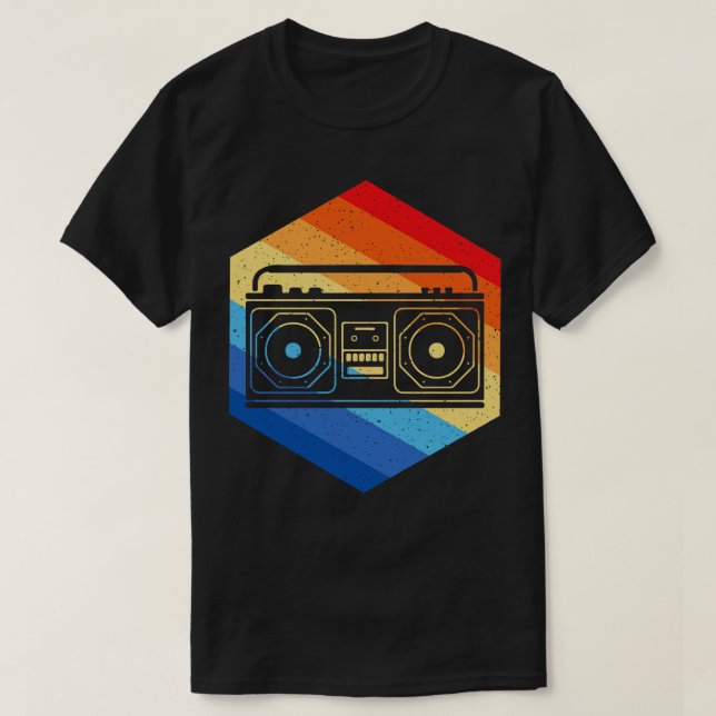Retro BoomBox T-Shirt (Design vorne)
