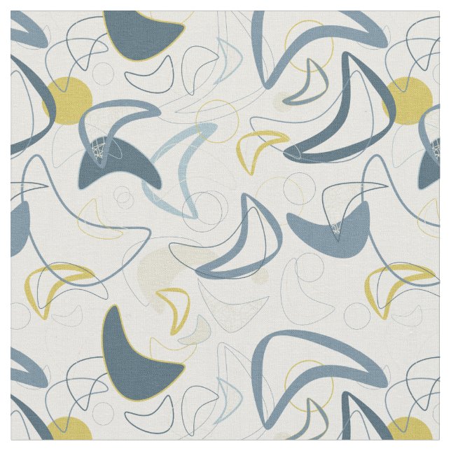 Retro Boomerang! Stoff (Nahaufnahme)