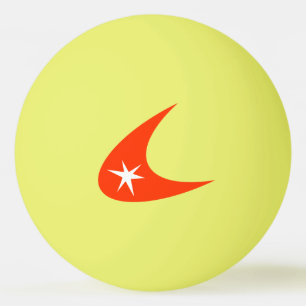 Retro Boomerang Tischtennisball