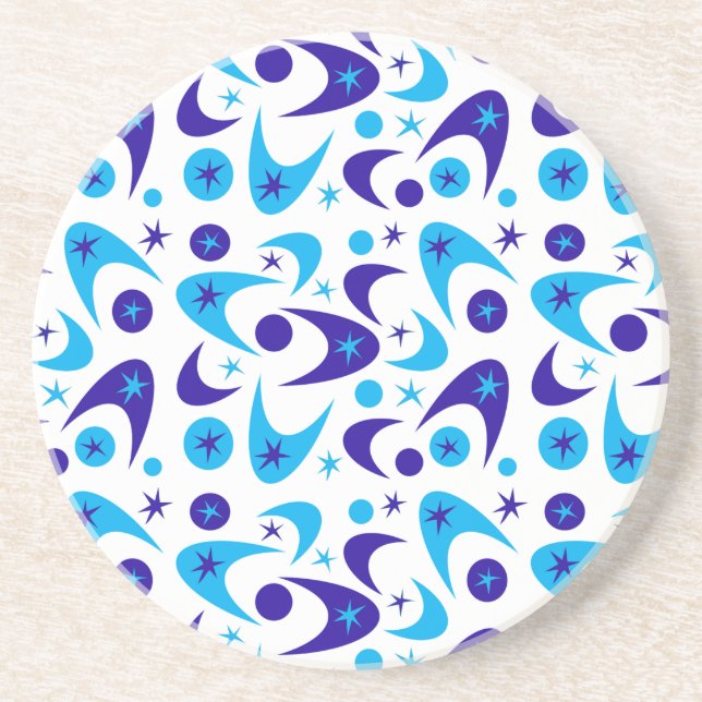 Retro Boomerangs aus dem Mittelalter Sandstein Untersetzer (Vorne)