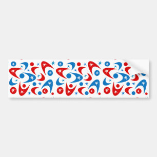 Retro Boomerangs Autoaufkleber