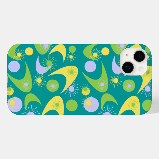 Retro Boomerangs Case-Mate iPhone Hülle (Rückseite (Horizontal))