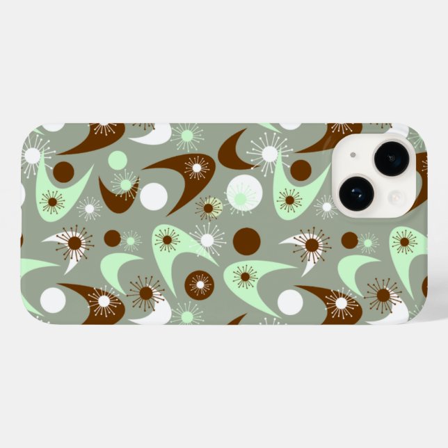 Retro Boomerangs Case-Mate iPhone Hülle (Rückseite (Horizontal))