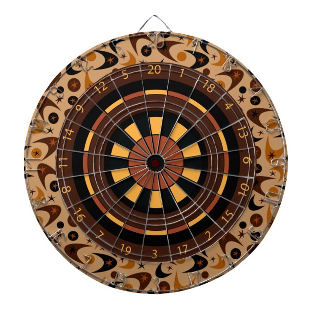 Retro Boomerangs Dartscheibe (vorne)
