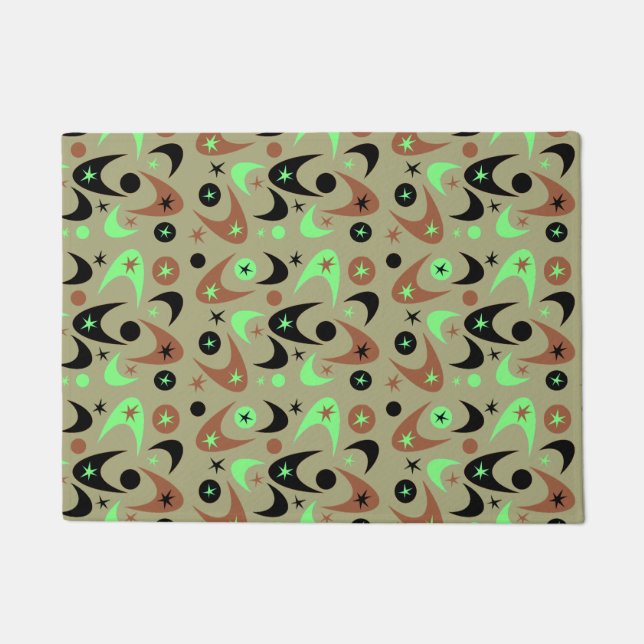 Retro Boomerangs Fußmatte (Vorderseite)