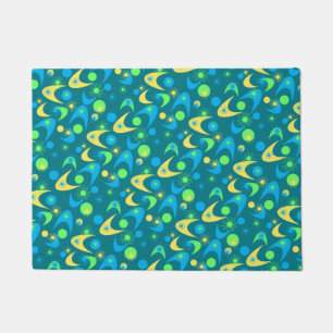 Retro Boomerangs Fußmatte