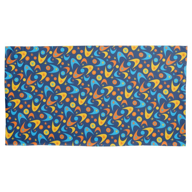 Retro Boomerangs Kissenbezug (Vorderseite)