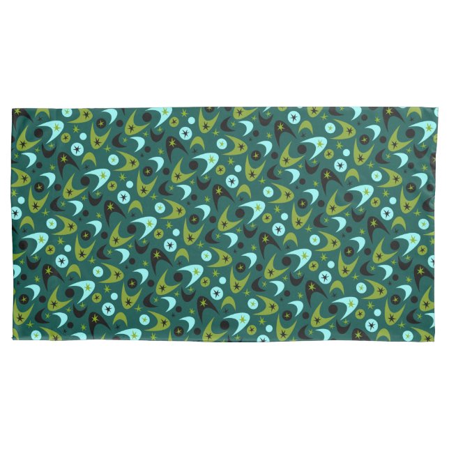 Retro Boomerangs Kissenbezug (Vorderseite)