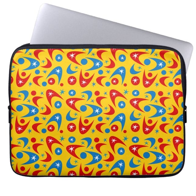 Retro Boomerangs Laptopschutzhülle (Vorderseite)