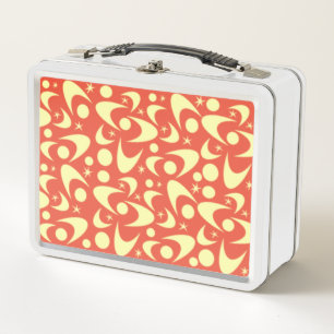 Retro Boomerangs Metal Lunch Box