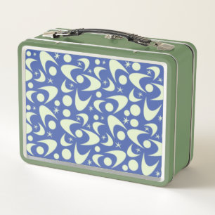Retro Boomerangs Metal Lunch Box
