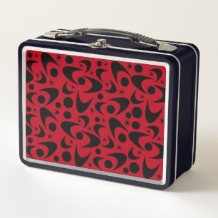 Retro Boomerangs Metal Lunch Box