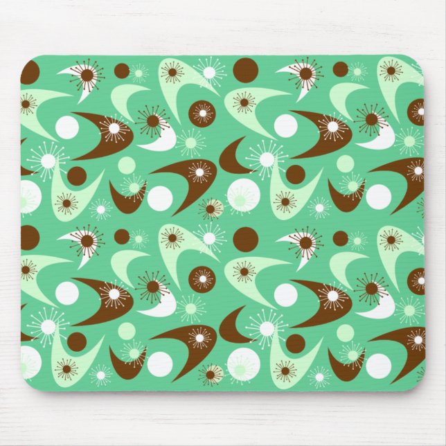 Retro Boomerangs Mousepad (Vorne)