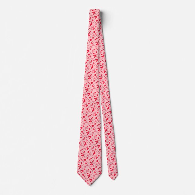 Retro Boomerangs Neck Tie Krawatte (Vorderseite)