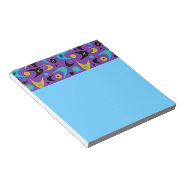 Retro Boomerangs Notizblock (angewinkelt)