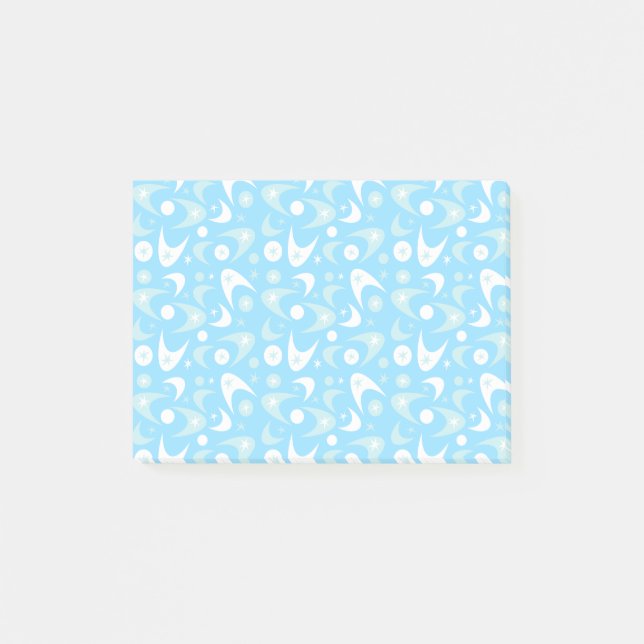Retro Boomerangs Post-it Klebezettel (Vorderseite)