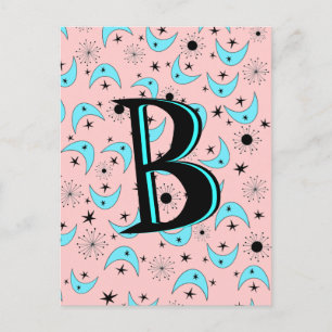 Retro Boomerangs Postkarte