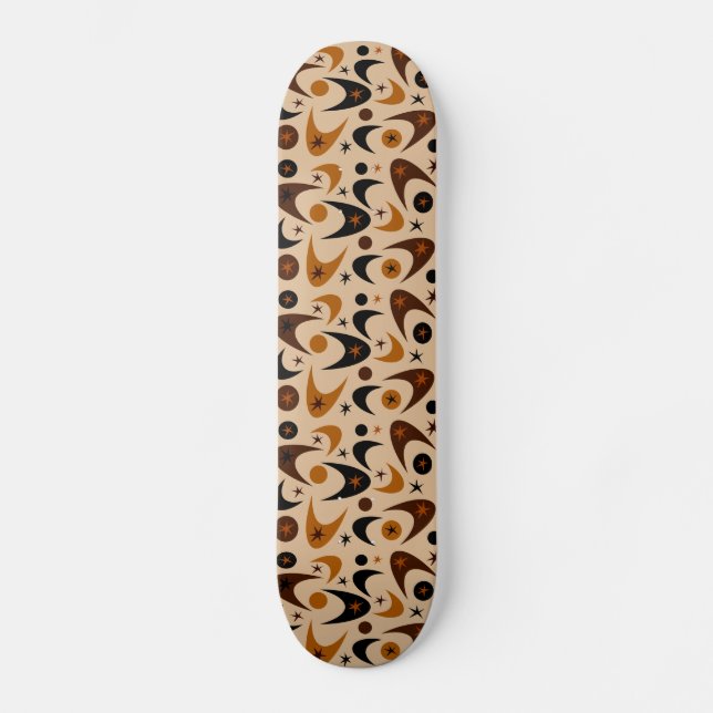 Retro Boomerangs Skateboard (Vorderseite)
