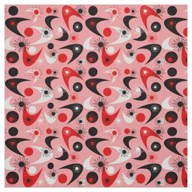Retro Boomerangs Stoff (Muster)