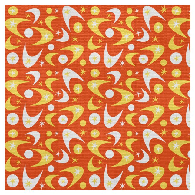 Retro Boomerangs Stoff (Muster)