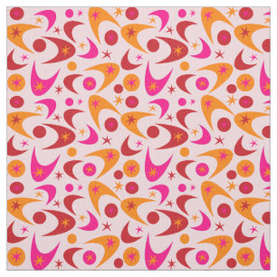 Retro Boomerangs Stoff