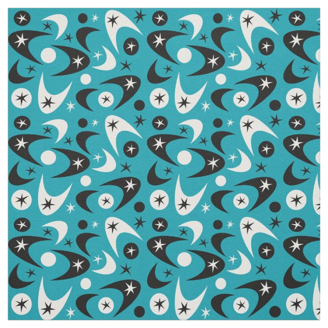 Retro-Boomerangs Stoff (Muster)