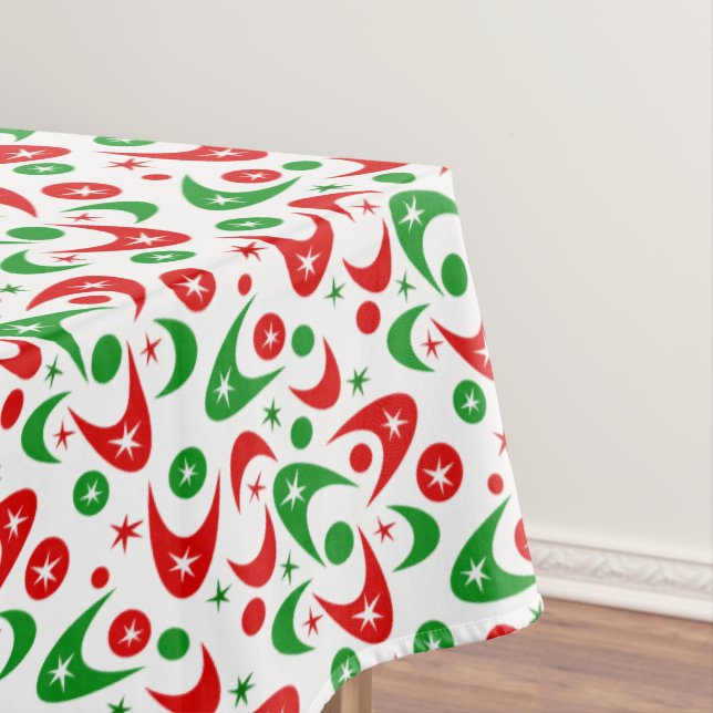 Retro Boomerangs Tischdecke (Beispiel)