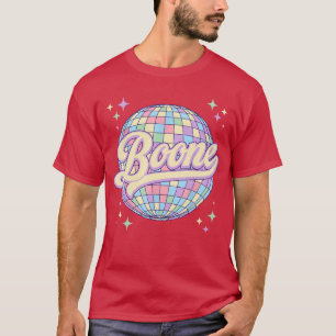 Retro Boone Vorname Personalisiertes Disco 80er Ge T-Shirt