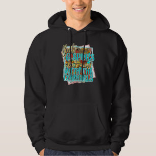 Retro Boots Spurs nicht mit Cowgirls Türkis verwec Hoodie