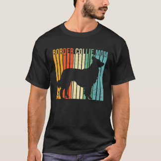 Retro Border Collie Mama Süße Border Collie Liebha T-Shirt