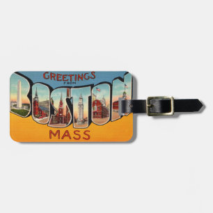 Retro Boston-Gepäckanhänger Gepäckanhänger