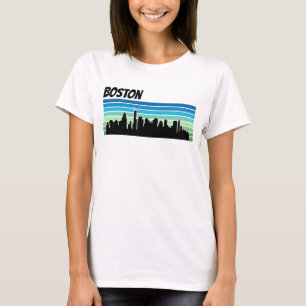 Retro Boston-Skyline T-Shirt