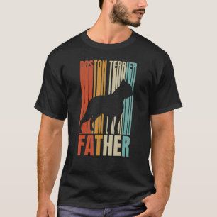 Retro Boston Terrier Vater Cooler Hund Vater T-Shirt