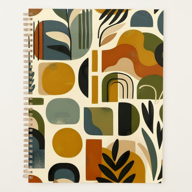 Retro Botanica Geometrica Planer (Vorderseite)